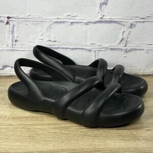 Camper Kobarah Flat Black Eva Slingback Sandals Women's 40 US Size 9 Comfort